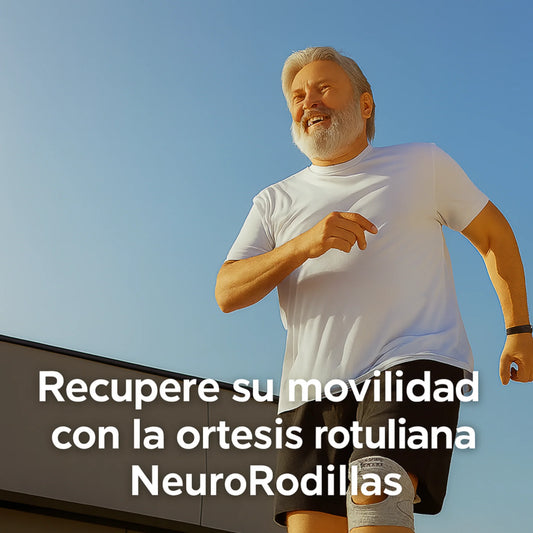 Tutore rotuleo NeuroGenoux per il ginocchio: riallinea l'articolazione del ginocchio durante il movimento