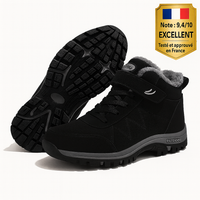 Botte ergonomique à scratch avec espace généreux pour les orteils et le talon -OrthoMotion