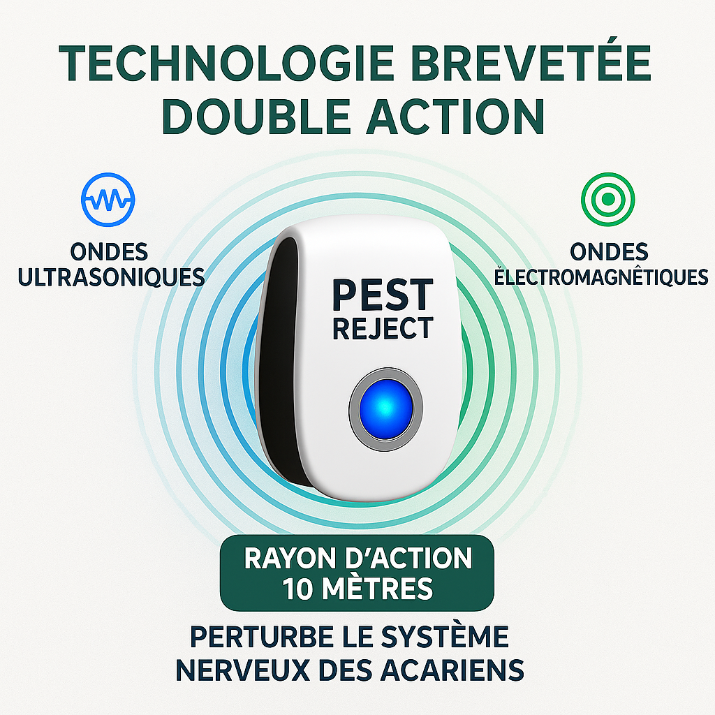 Pest Reject | Ultrasons contre les acariens